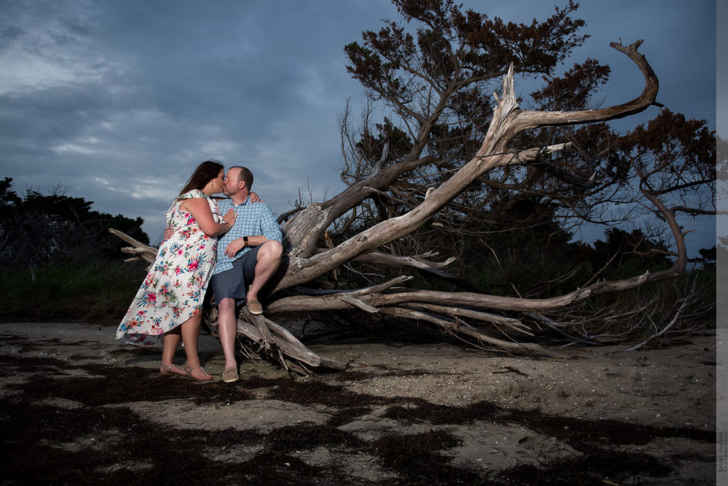 dramatic engagement photo