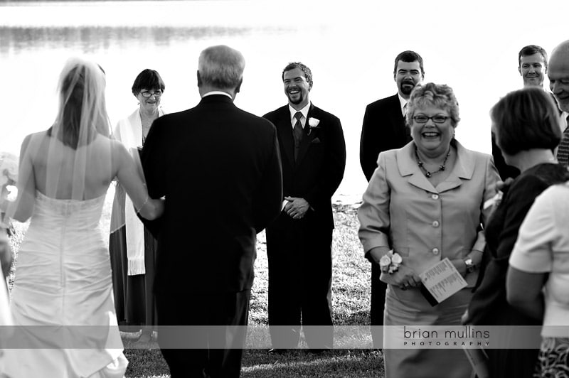 lake crabtree wedding ceremony