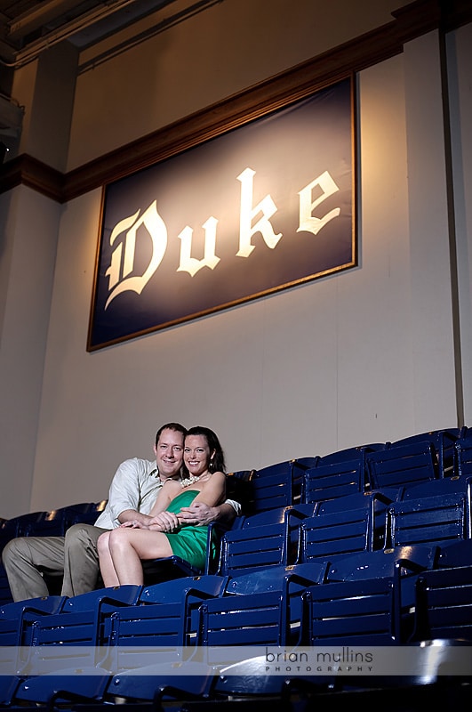 cameron indoor stadium engagement session