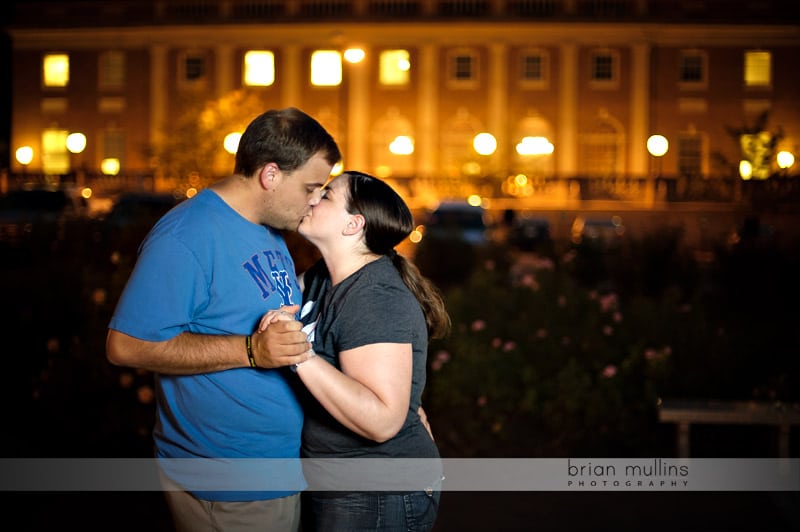 engagement session at night