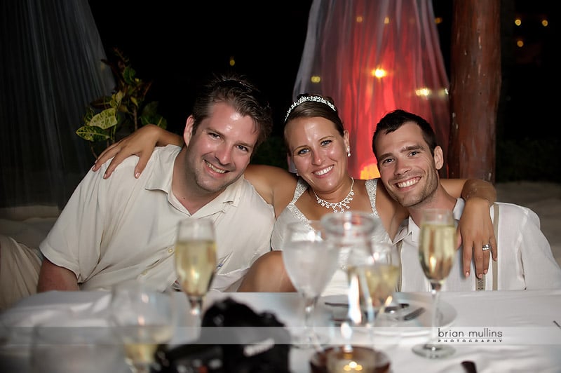 dinner on the beach in cancun