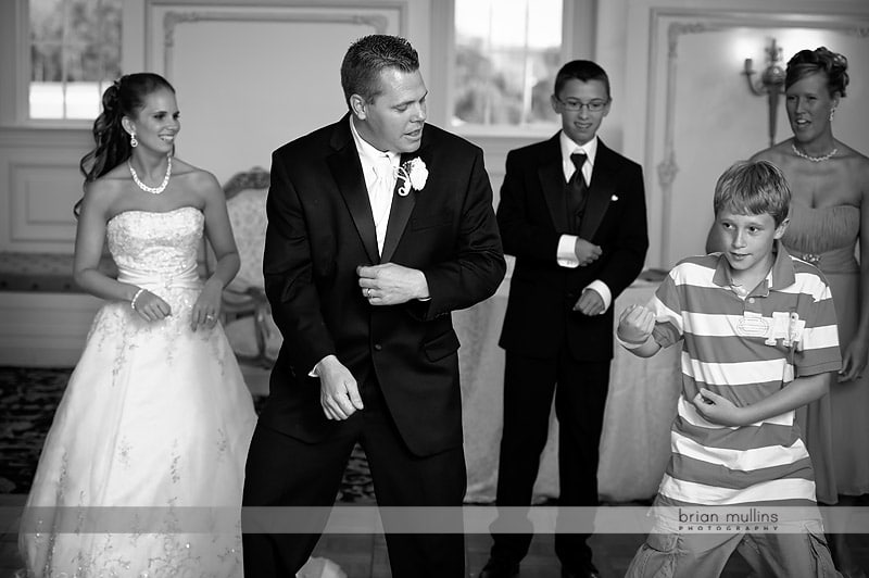 groom learning a dance