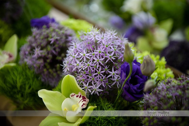 purple wedding flowers