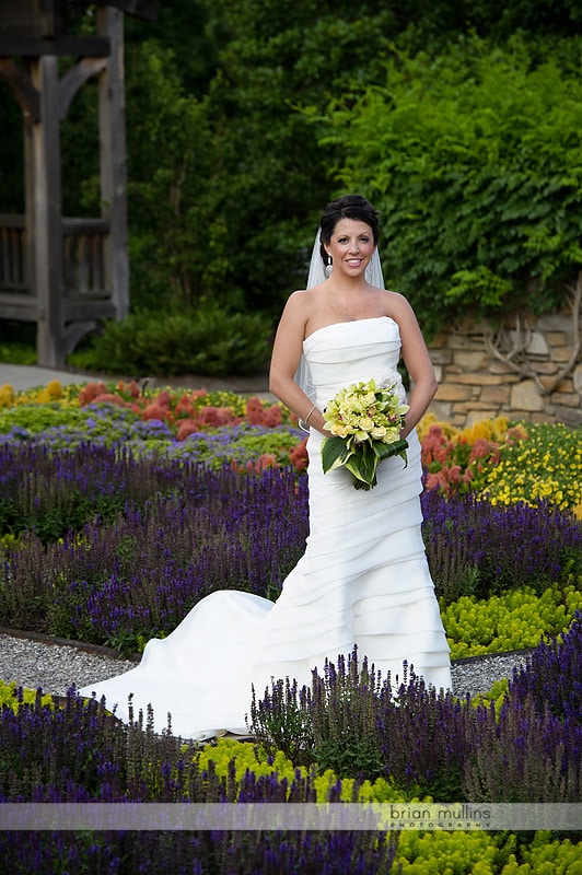 NC Arboretum bridal portrait