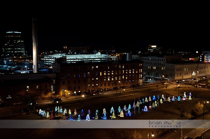 american tobacco campus christmas tree