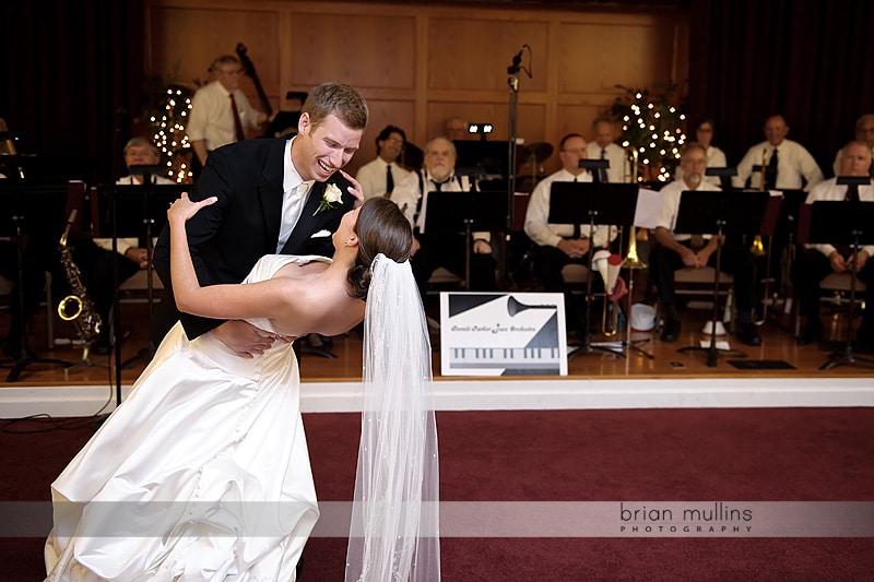 first dance at wedding reception