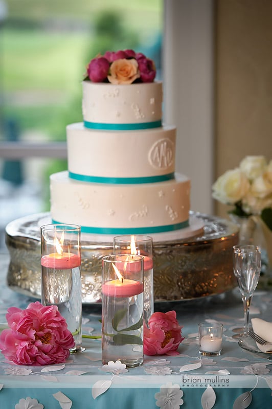 wedding cake and candles