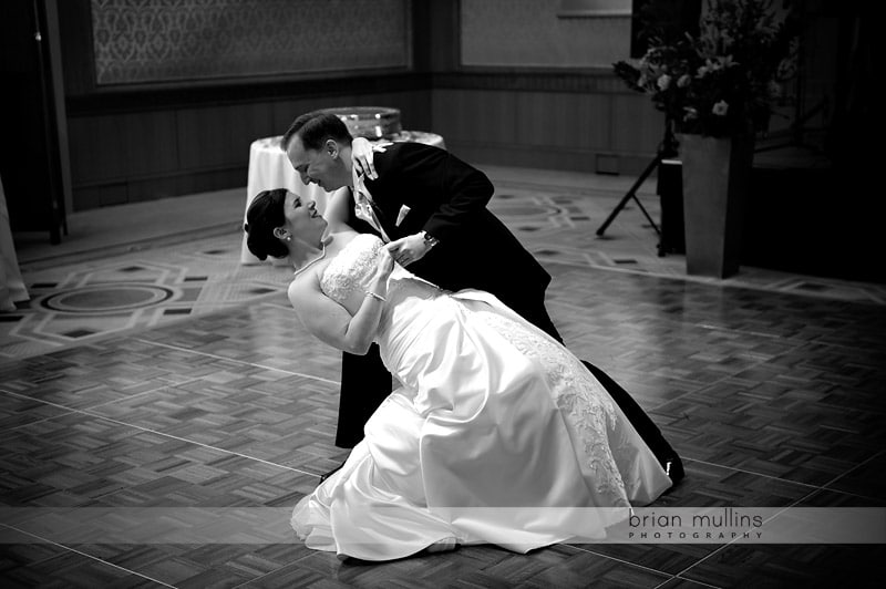 bride and grooms first dance