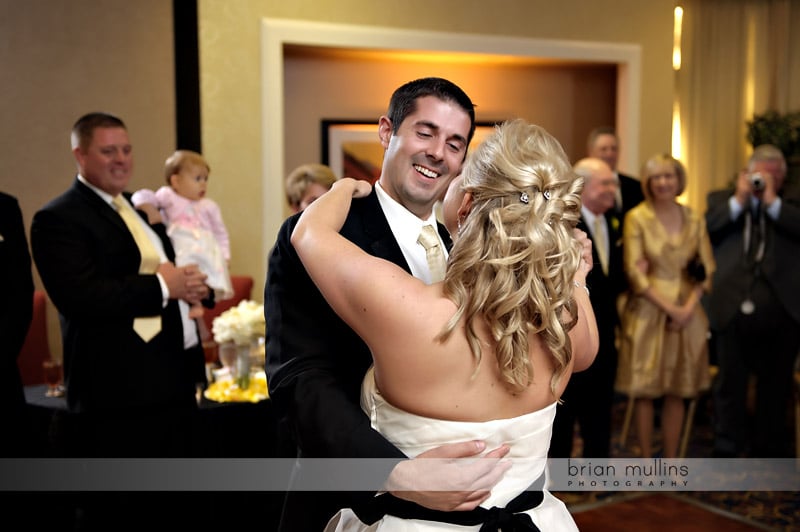 bride and groom dance