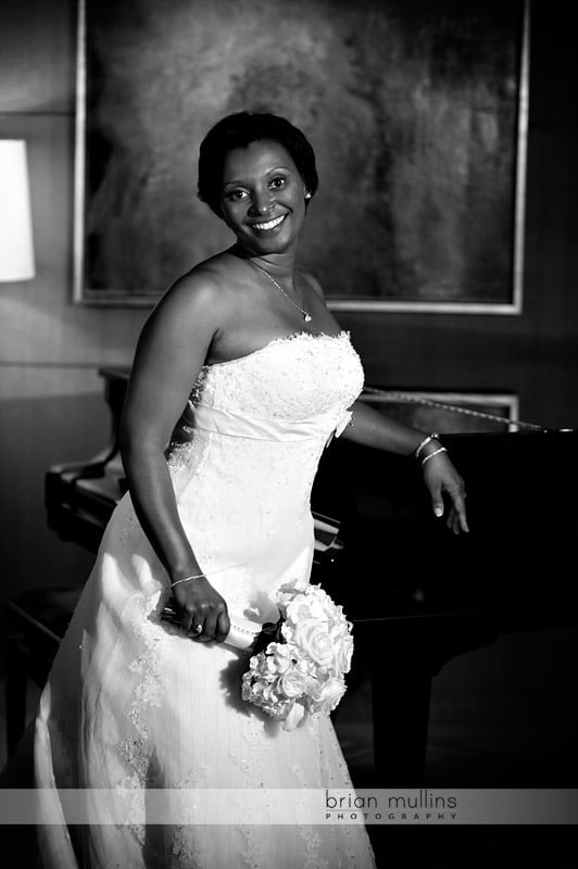 bridal portrait at night