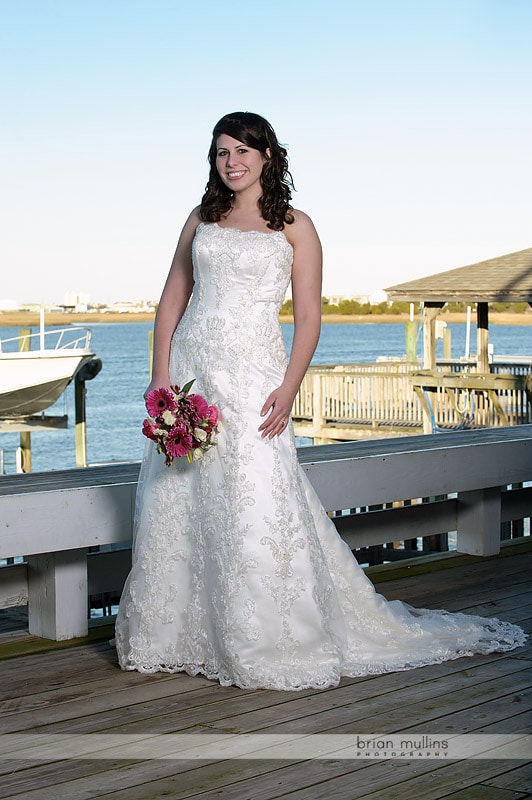 beach bridal portrait