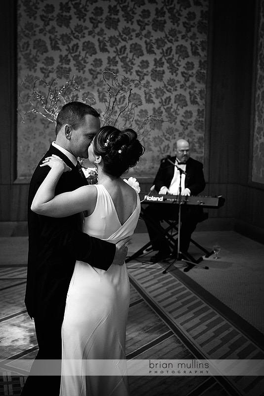 1st dance at umstead hotel wedding