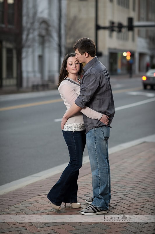 downtown durham engagment sessions