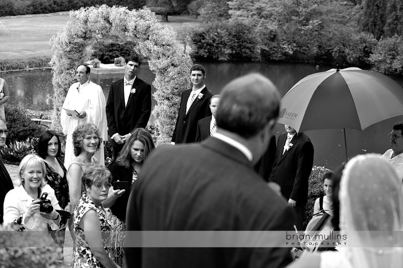 bride walking down aisle