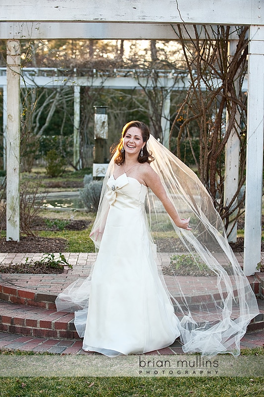 Fearrington house bridal portrait