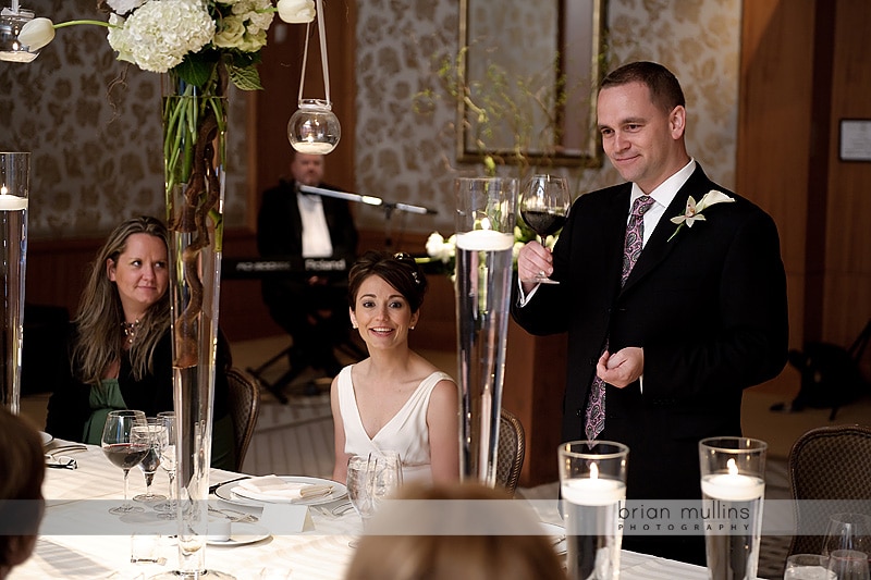 wedding toast at umstead hotel