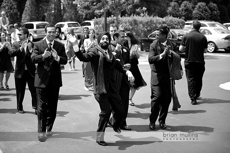 dancing at indian barat