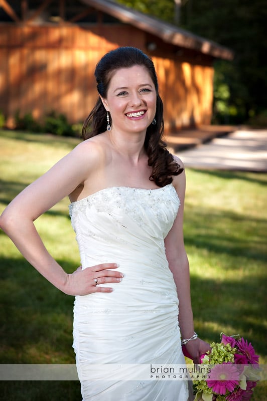 Bridal portrait at Angus Barn Pavilion