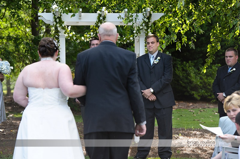 dad walking bride down aisle