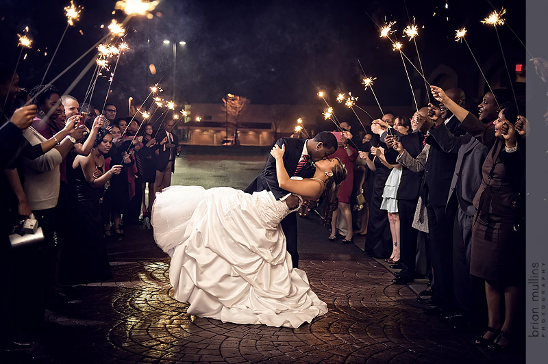 wedding sparkler exit