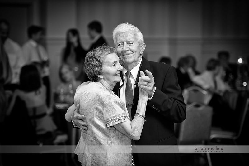 grandparents dancing at wedding