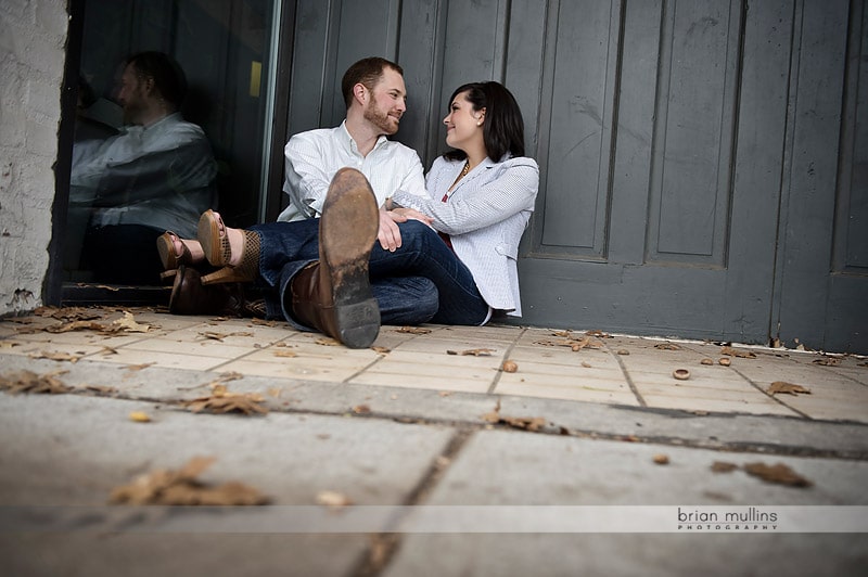 downtown raleigh engagement photos