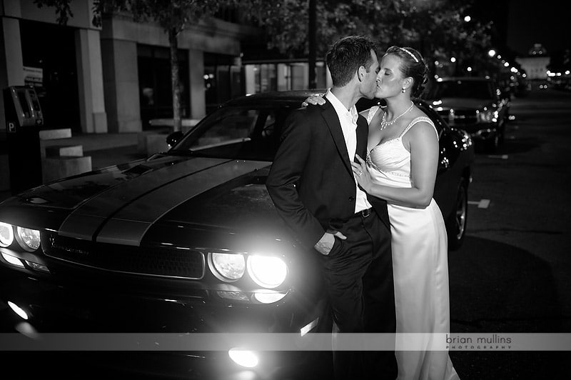 night wedding portraits