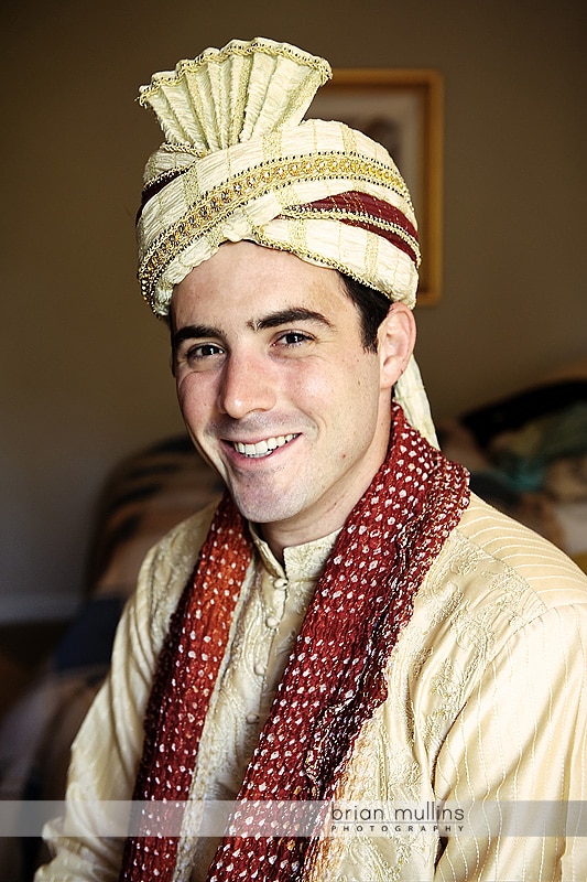 Groom portrait at Indian Wedding