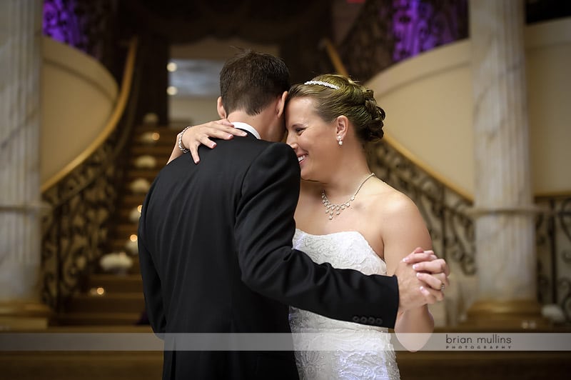 bride and grooms first dance