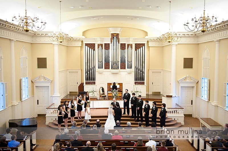 Wedding ceremony at Jones Chapel Raleigh, NC