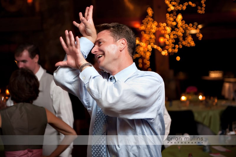 angus barn wedding reception photo