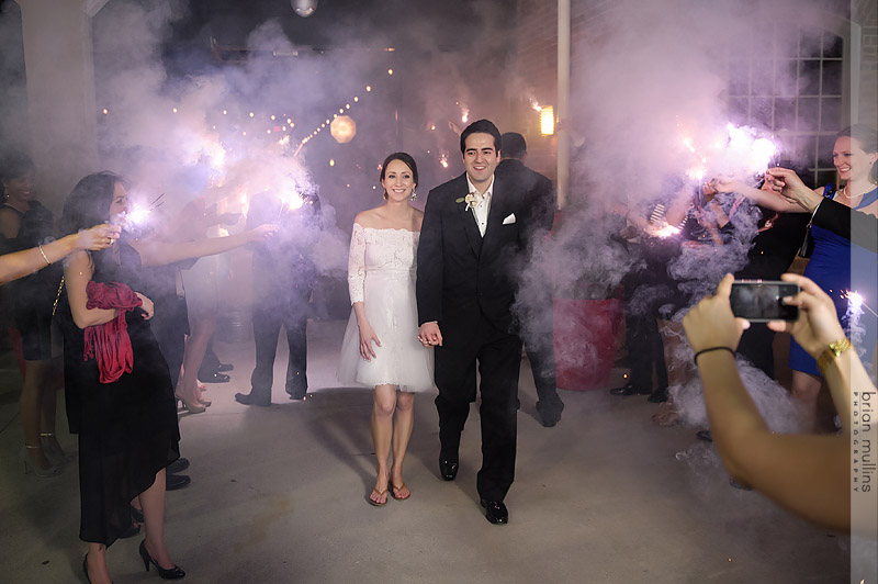 wrong sparklers on wedding exit