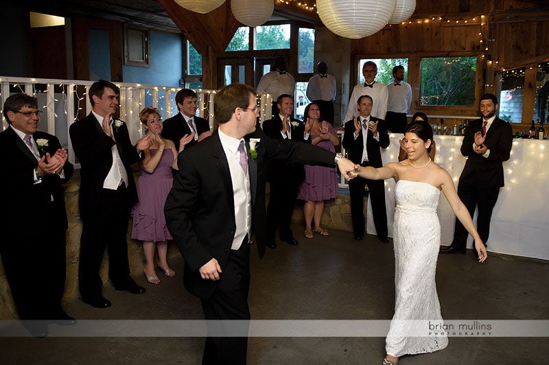 bride and grooms first dance