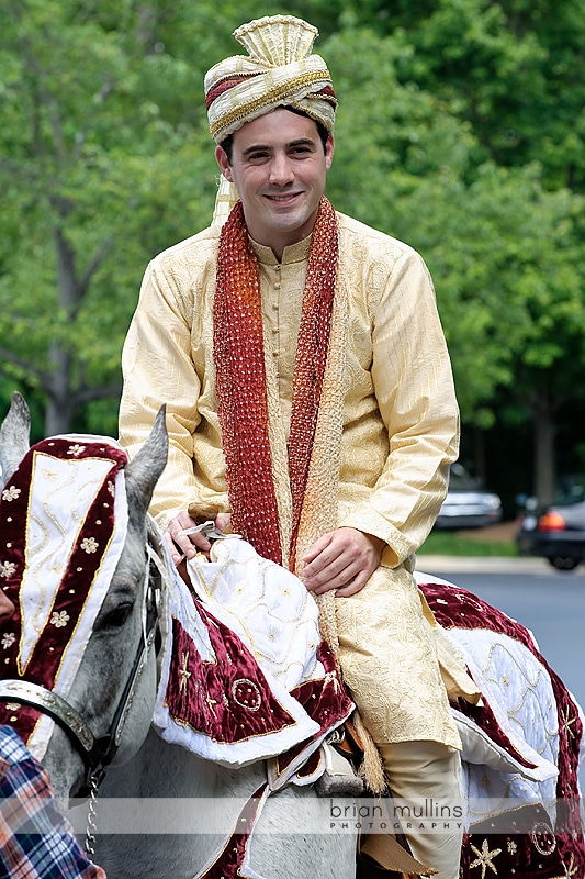 groom on a horse