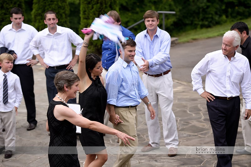 wedding rehearsal at NC Arboretum