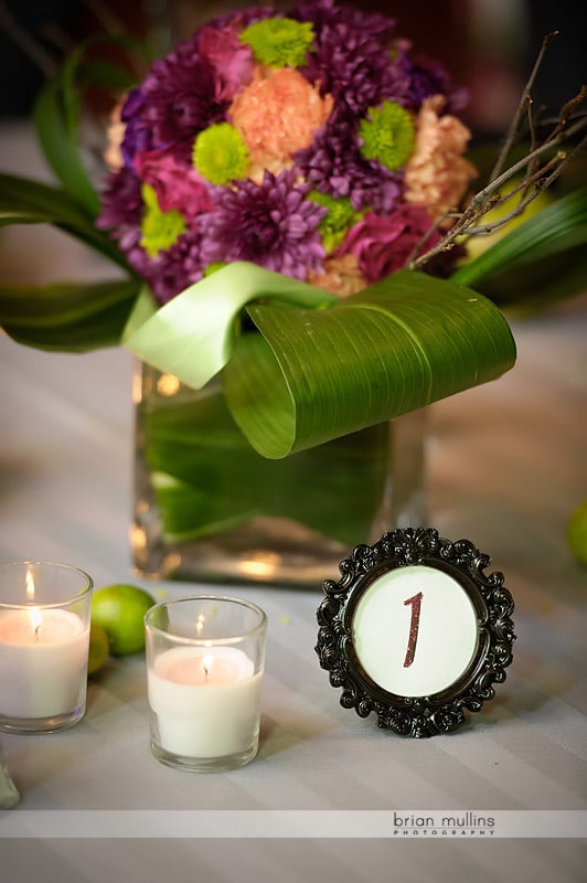 wedding reception table centerpieces