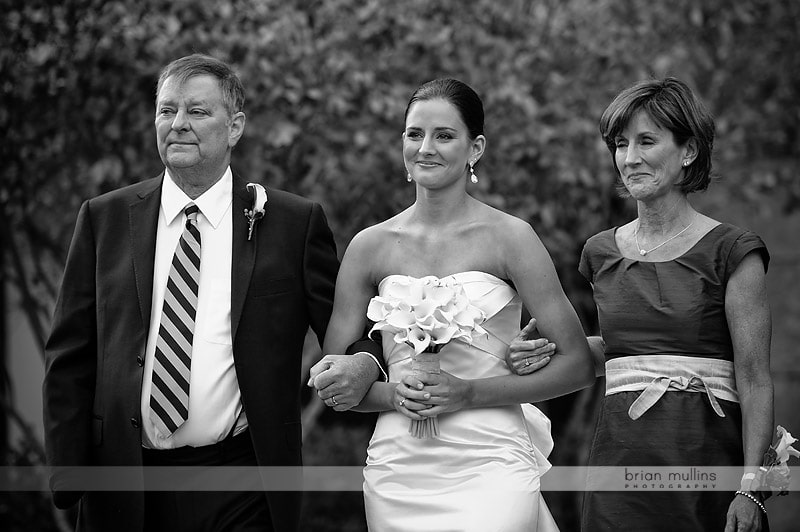 bride walking down aisle