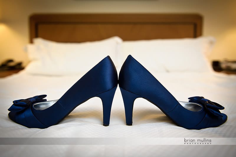 blue wedding high heels