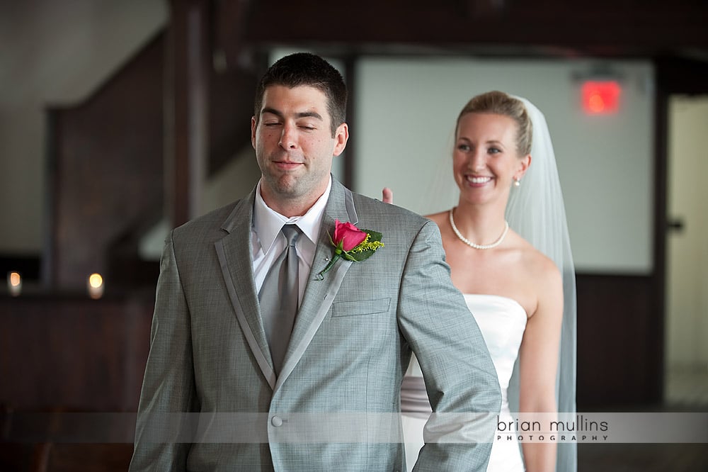 Bride & Grooms first look - All Saints Chapel Raleigh