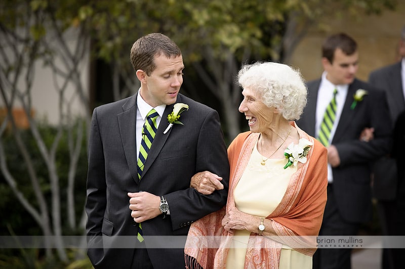 wedding processional with groom