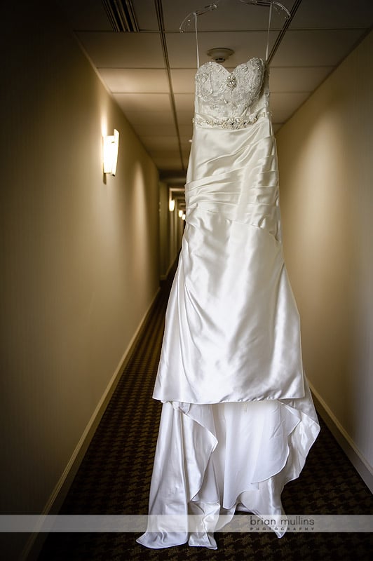 elegant white wedding dress