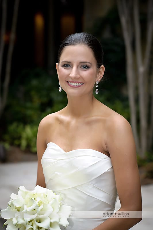 bridal portrait on wedding day