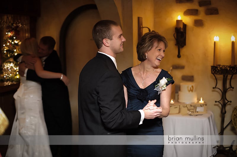 angus barn wedding mother and son dance