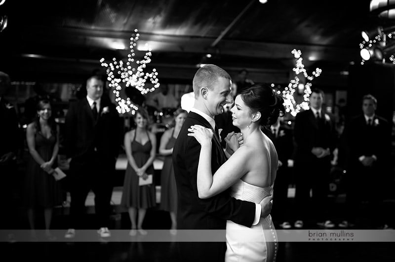 bride and grooms first dance