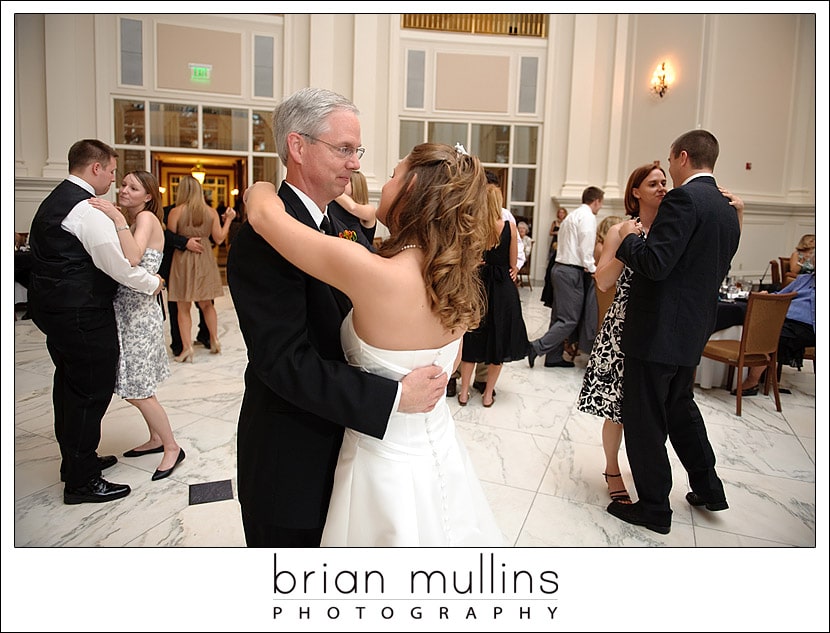 Dad and Daughter dance at a Raleigh wedding reception