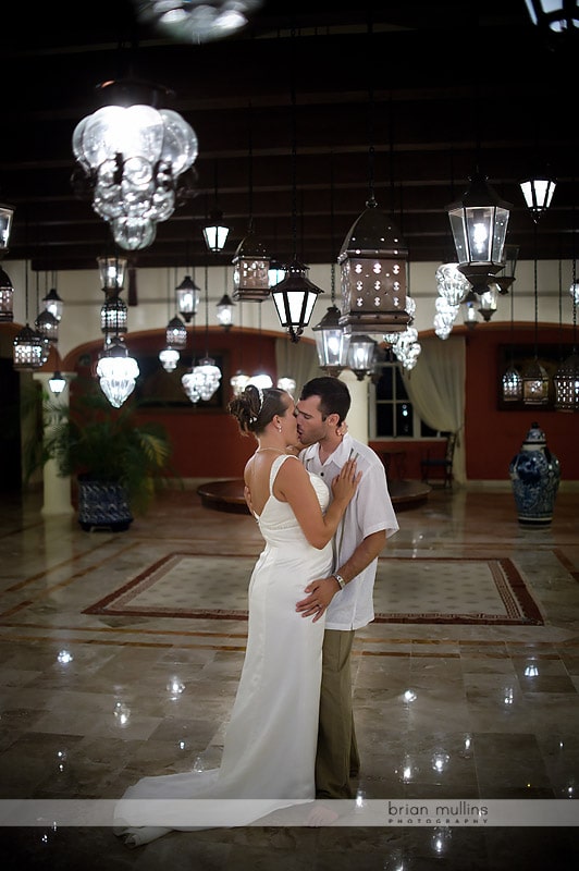 cancun mexico wedding portrait