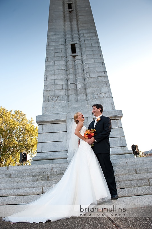 Wedding photography at NCSU Belltower in Raleigh