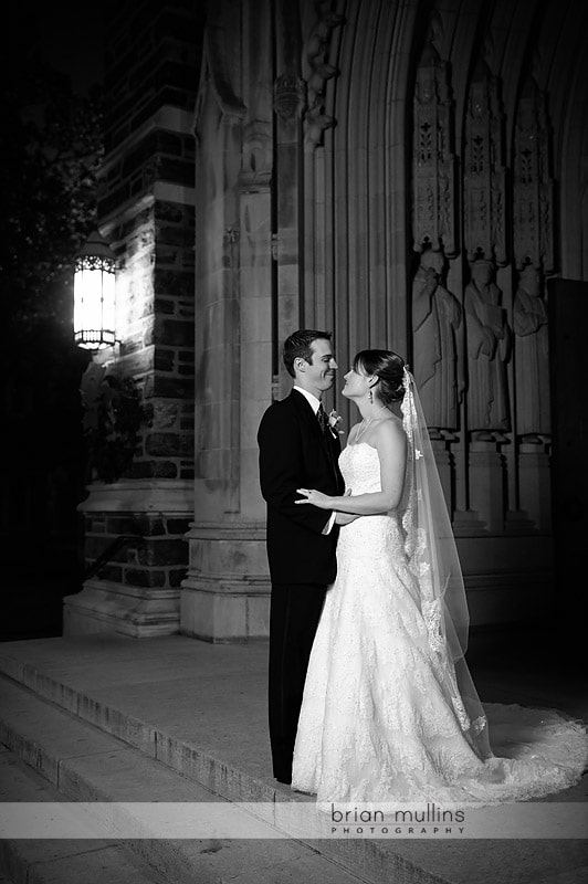 duke chapel wedding photo