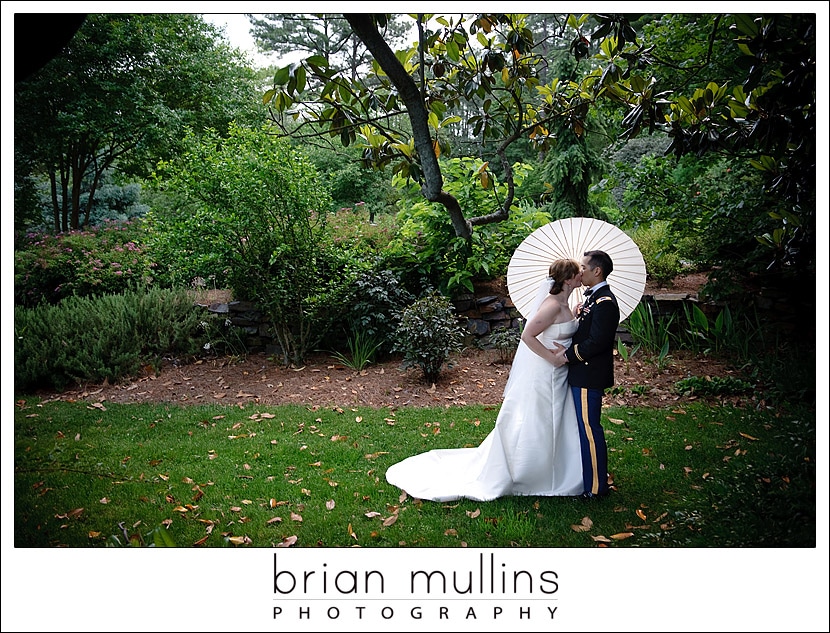 after wedding portrait at Duke Gardens