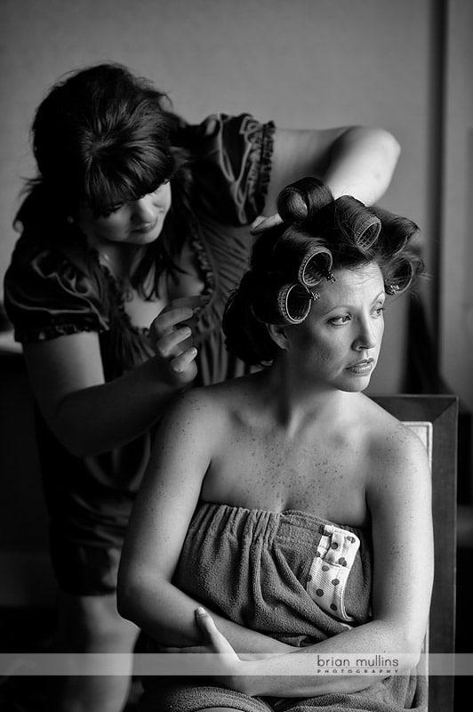 bridal wedding day hair